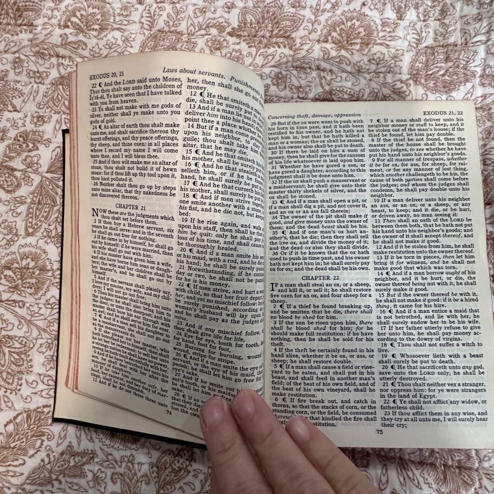 Holy Bible King James Version KJV American Bible Society 1963 Black Hardcover - Picture 6 of 11